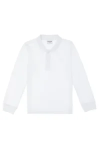 US Polo Assn. Boys' White Basic Polo Shirt Collar Sweatshirt - Image 6