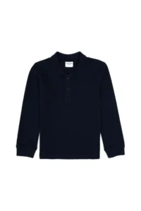 US Polo Assn. Boys' Navy Blue Basic Polo Shirt Collar Sweatshirt - Image 5