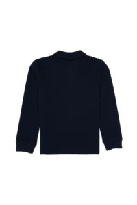 US Polo Assn. Boys' Navy Blue Basic Polo Shirt Collar Sweatshirt - Image 6