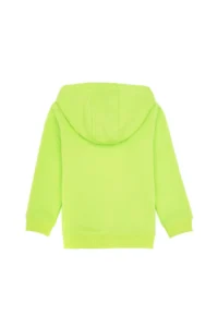 US Polo Assn. Boys' Green Basic Hooded Fleece Sweatshirt - Image 4