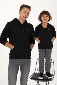 US Polo Assn. Boys' Black Basic Sweatshirt - Image 2