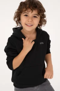 US Polo Assn. Boys' Black Basic Sweatshirt - Image 3