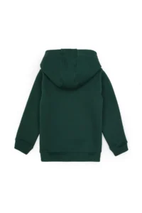 US Polo Assn. Boys' Dark Green Basic Hooded Fleece Sweatshirt - Image 6