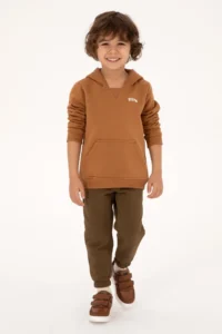 US Polo Assn. Boys' Camel Basic Sweatshirt - Image 3