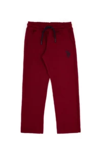 US Polo Assn. Boys' Burgundy Sweatpants - Image 2
