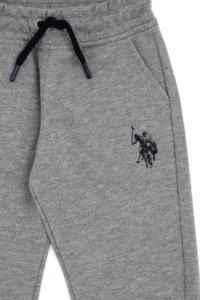 US Polo Assn. Boys' Gray Melanj Sweatpants - Image 6