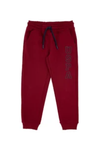 US Polo Assn. Boys' Burgundy Sweatpants - Image 2