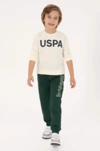 US Polo Assn. Boys' Dark Green Sweatpants - Image 3