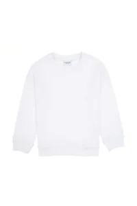 US Polo Assn. Boys' White Basic Crew Neck Sweatshirt - Image 2
