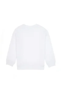 US Polo Assn. Boys' White Basic Crew Neck Sweatshirt - Image 3