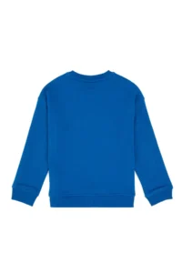 US Polo Assn. Boys' Saks Blue Crew Neck Basic Sweatshirt - Image 3