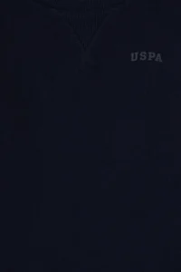 US Polo Assn. Boys' Navy Blue Basic Crew Neck Sweatshirt - Image 3