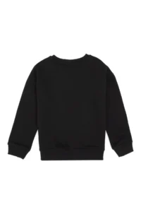 US Polo Assn. Boys' Black Crew Neck Basic Sweatshirt - Image 3
