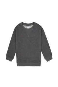 US Polo Assn. Boys' Anthracite Melanj Crew Neck Basic Sweatshirt