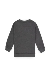 US Polo Assn. Boys' Anthracite Melanj Crew Neck Basic Sweatshirt - Image 2
