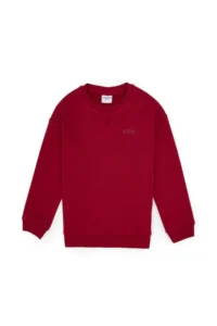 US Polo Assn. Boys' Koyu Raspberry Crew Neck Basic Sweatshirt - Image 3