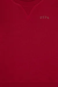 US Polo Assn. Boys' Koyu Raspberry Crew Neck Basic Sweatshirt - Image 5