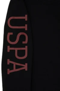 US Polo Assn. Boys' Black Basic Crew Neck Sweatshirt - Image 3