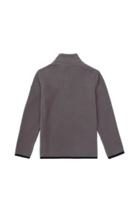 US Polo Assn. Boys' Gray Half Zippered Fleece Sweatshirt - Image 2