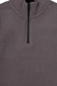 US Polo Assn. Boys' Gray Half Zippered Fleece Sweatshirt - Image 4
