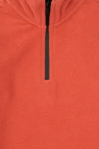 US Polo Assn. Boys' Dusty Rose Half Zippered Fleece Sweatshirt - Image 6