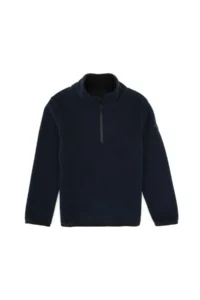 US Polo Assn. Boys' Navy Blue Half Zippered Fleece Sweatshirt - Image 5