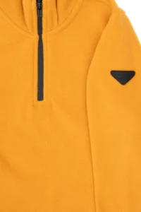 US Polo Assn. Boys' Mustard Half Zippered Fleece Sweatshirt - Image 3