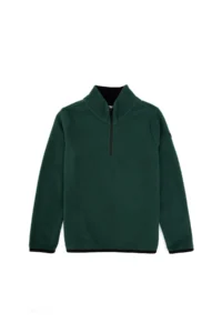 US Polo Assn. Boys' Dark Green Half Zippered Fleece Sweatshirt - Image 5