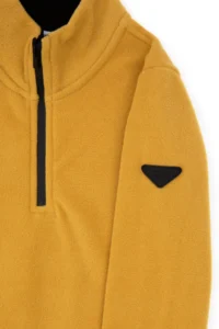 US Polo Assn. Boys' Mustard Half Zippered Fleece Sweatshirt - Image 3