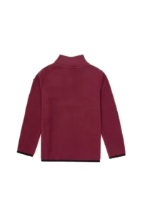 US Polo Assn. Boys' Burgundy Half-Fringed Fleece Sweatshirt - Image 2