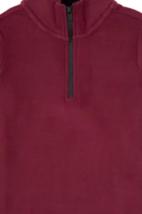 US Polo Assn. Boys' Burgundy Half-Fringed Fleece Sweatshirt - Image 4