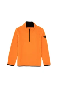 US Polo Assn. Boys' Copper Half Zippered Fleece Sweatshirt