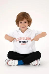 US Polo Assn. Boys' White Sweatshirt