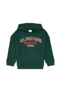 US Polo Assn. Boys' Dark Green Hooded Sweatshirt - Image 4