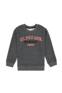 US Polo Assn. Boys' Anthracite Crew Neck Sweatshirt