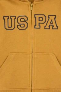 US Polo Assn. Boys' Mustard Knitting Cardigan - Image 5