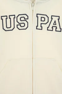 US Polo Assn. Boys' Cream Knitting Cardigan - Image 6