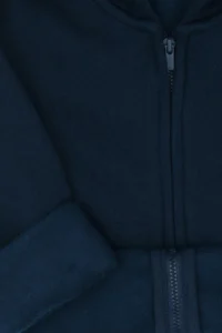 US Polo Assn. Boys' Navy Blue Zippered Fleece Hooded Knitting Cardigan - Image 7