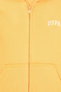 US Polo Assn. Boys' Mango Zippered Fleece Hooded Knitting Cardigan - Image 4