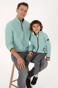 US Polo Assn. Boys' Mint Fleece Knitting Cardigan