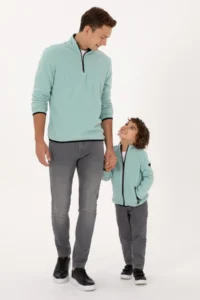 US Polo Assn. Boys' Mint Fleece Knitting Cardigan - Image 2
