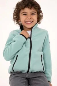 US Polo Assn. Boys' Mint Fleece Knitting Cardigan - Image 3