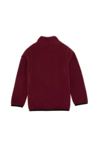 US Polo Assn. Boys' Burgundy Fleece Knitting Cardigan - Image 2