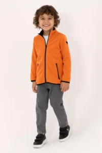 US Polo Assn. Boys' Copper Fleece Knitting Cardigan - Image 4