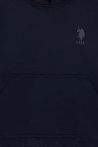 US Polo Assn. Boys' Navy Blue Hooded Basic Sweatshirt - Image 3