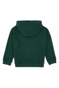 US Polo Assn. Boys' Dark Green Hooded Basic Sweatshirt - Image 4