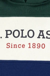 US Polo Assn. Boys' Dark Green Basic Hooded Sweatshirt - Image 4