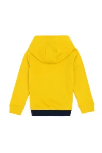 US Polo Assn. Boys' Yellow Hooded Basic Sweatshirt - Image 3