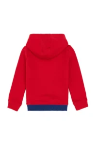 US Polo Assn. Boys' Red Basic Hooded Sweatshirt - Image 3