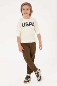 US Polo Assn. Boys' Khaki Sweatpants - Image 2